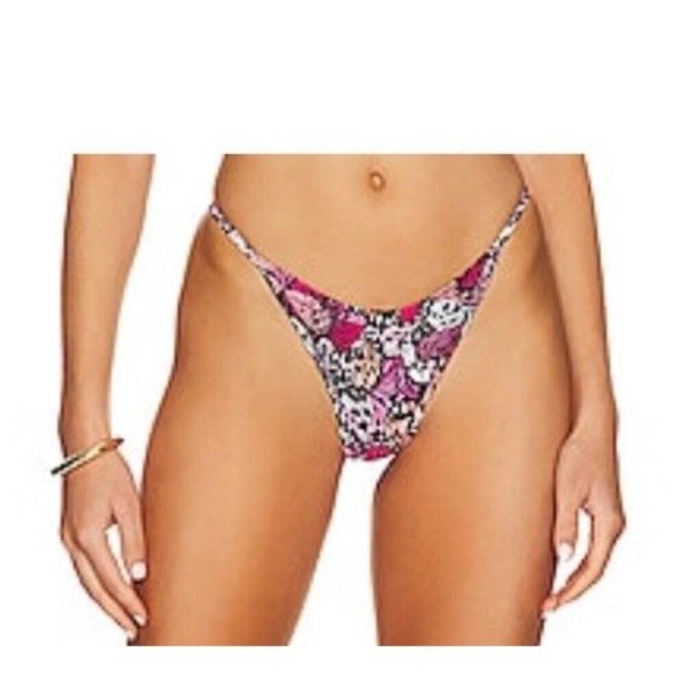 NWT L*SPACE Printed Jay Bitsy Bikini Bottom Wings n’ Things Butterfly Print XL